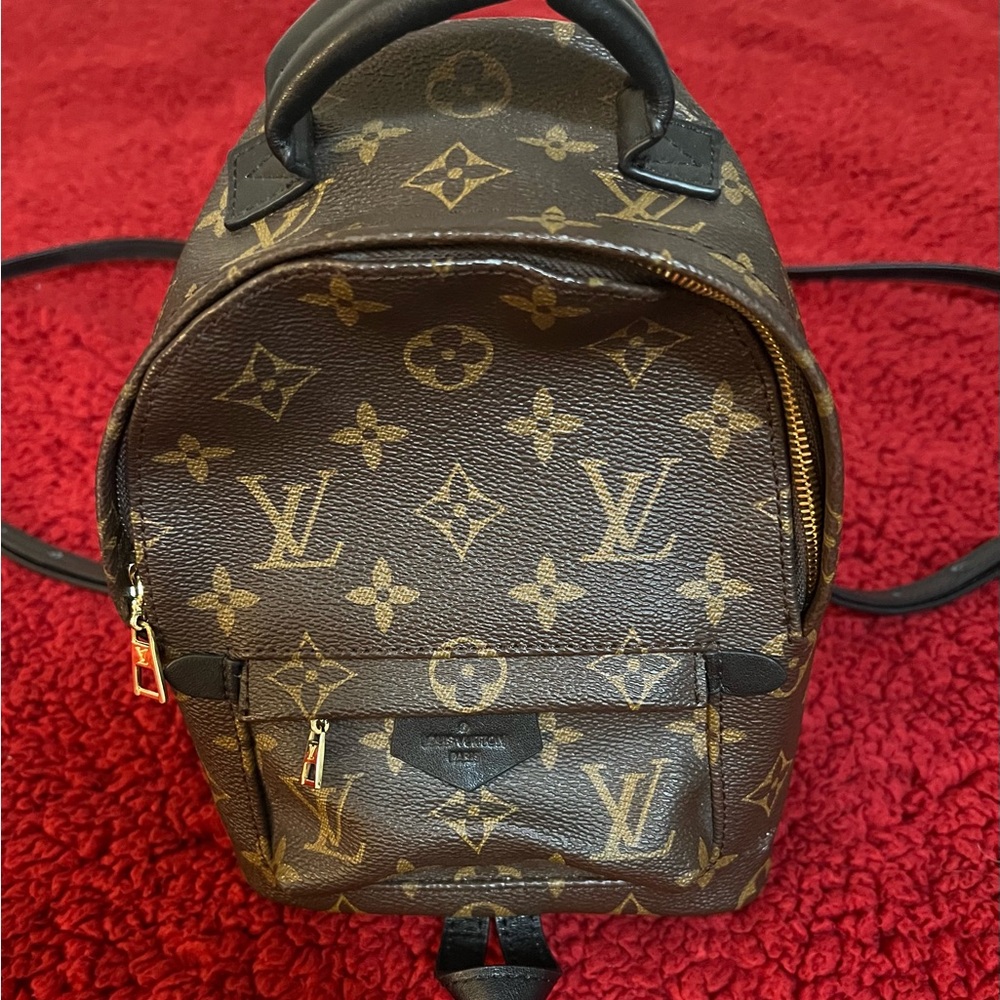 LOUIS VUITTON AUTHENTIC MINI PALM SPRINGS MONOGRAM BACKPACK. NWOT. - Picture 2 of 12